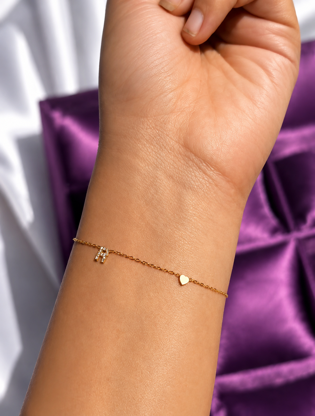 Initial Charm Bracelet
