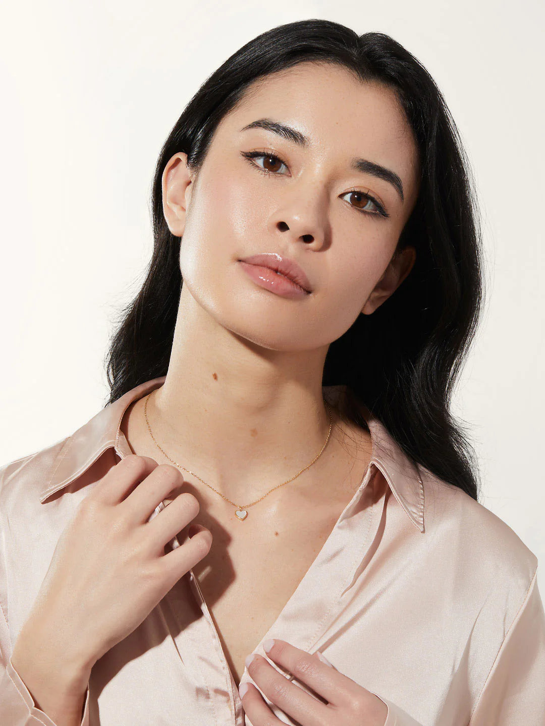 Minimal Heart Necklace - Grace