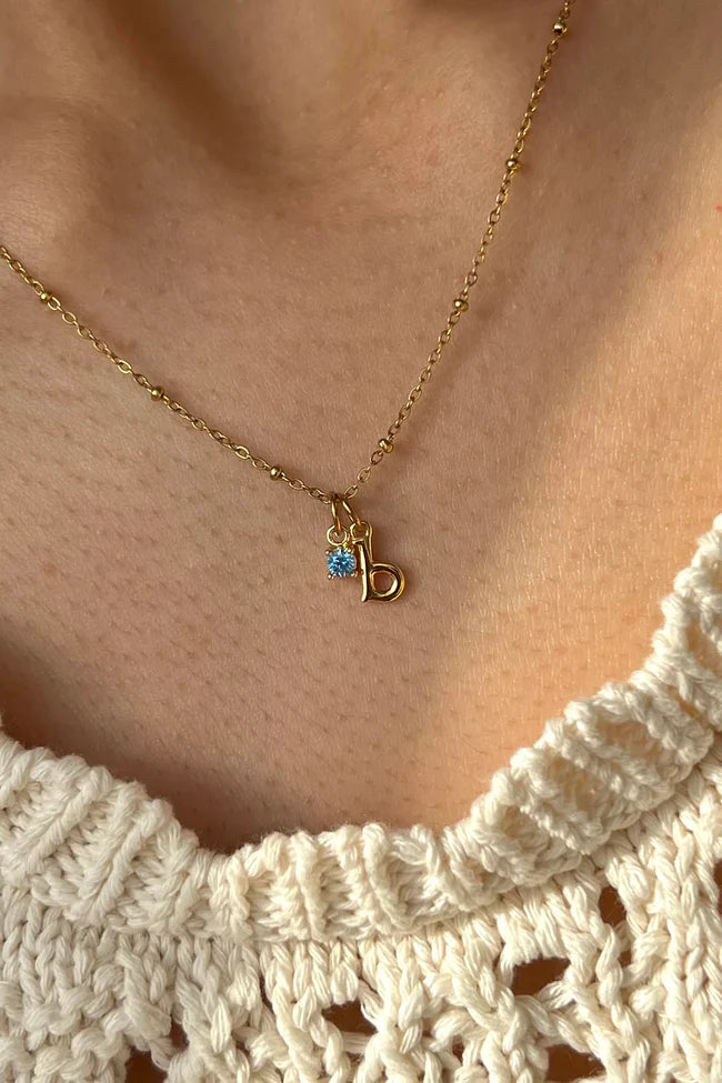 Initia Birthstone Necklace