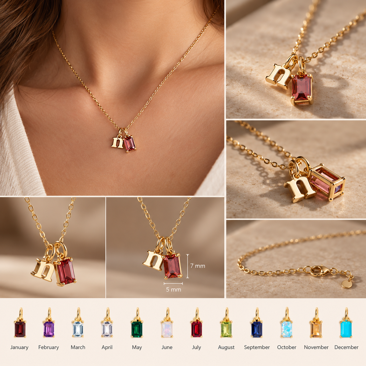 Initial Birthstone Muse