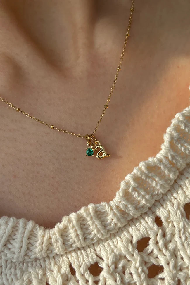 Initia Birthstone Necklace