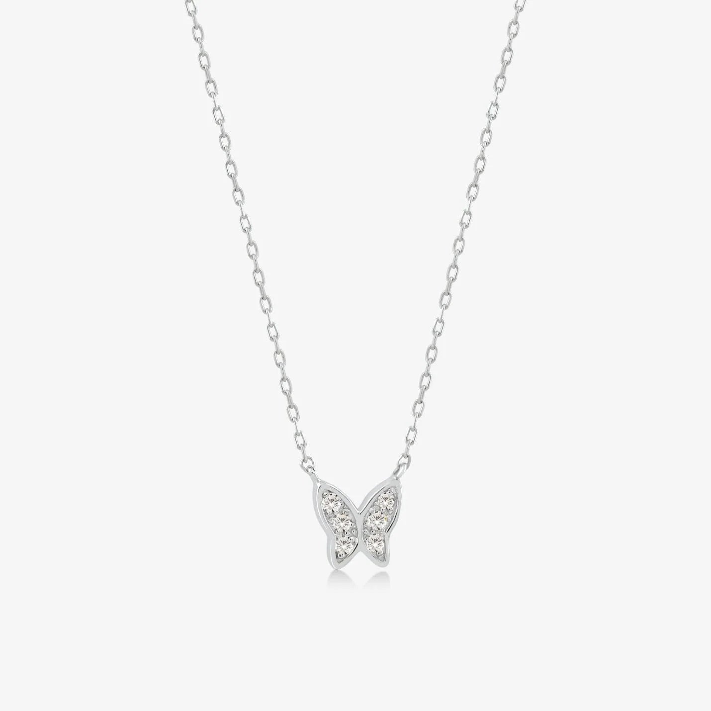 Diamond Butterfly Pendant - Grace