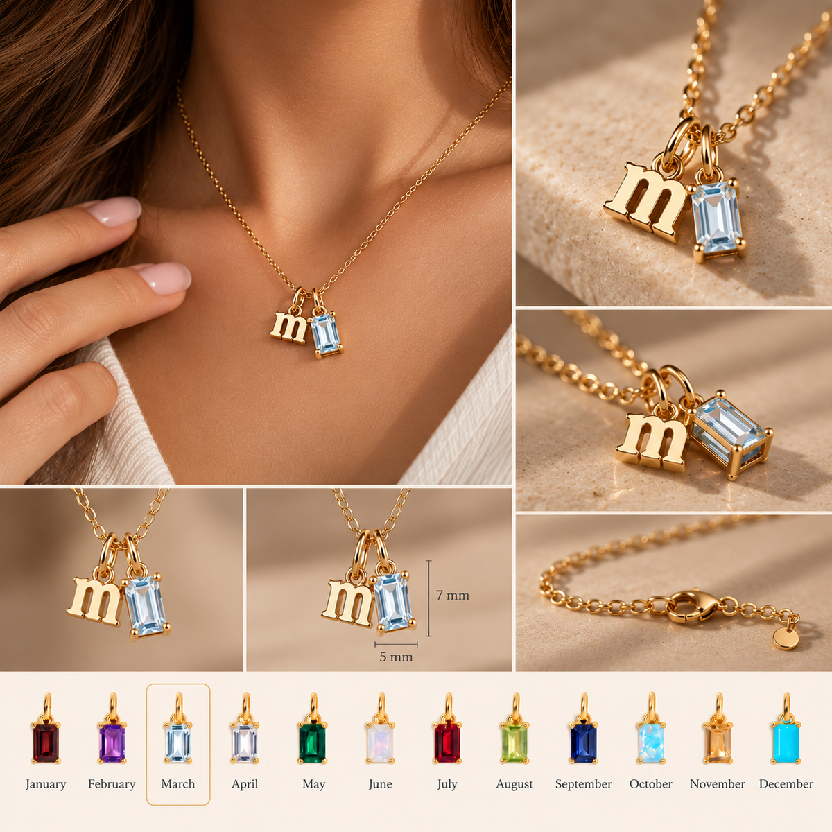 Initial Birthstone Muse