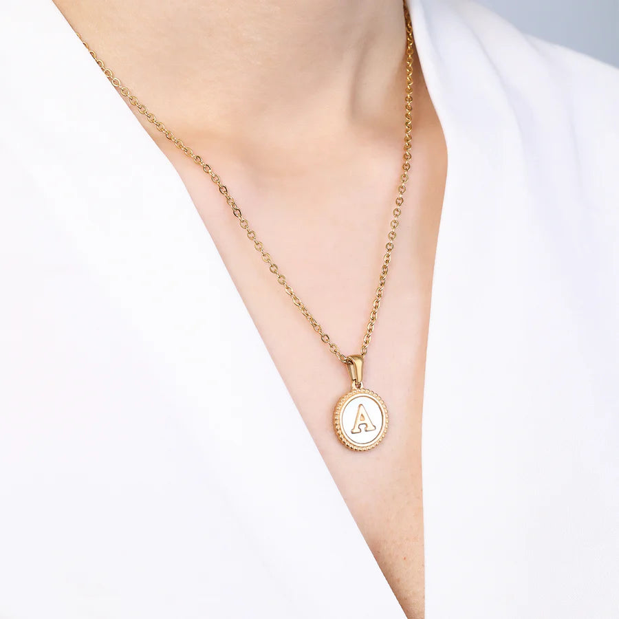 Pearl Disc Necklace