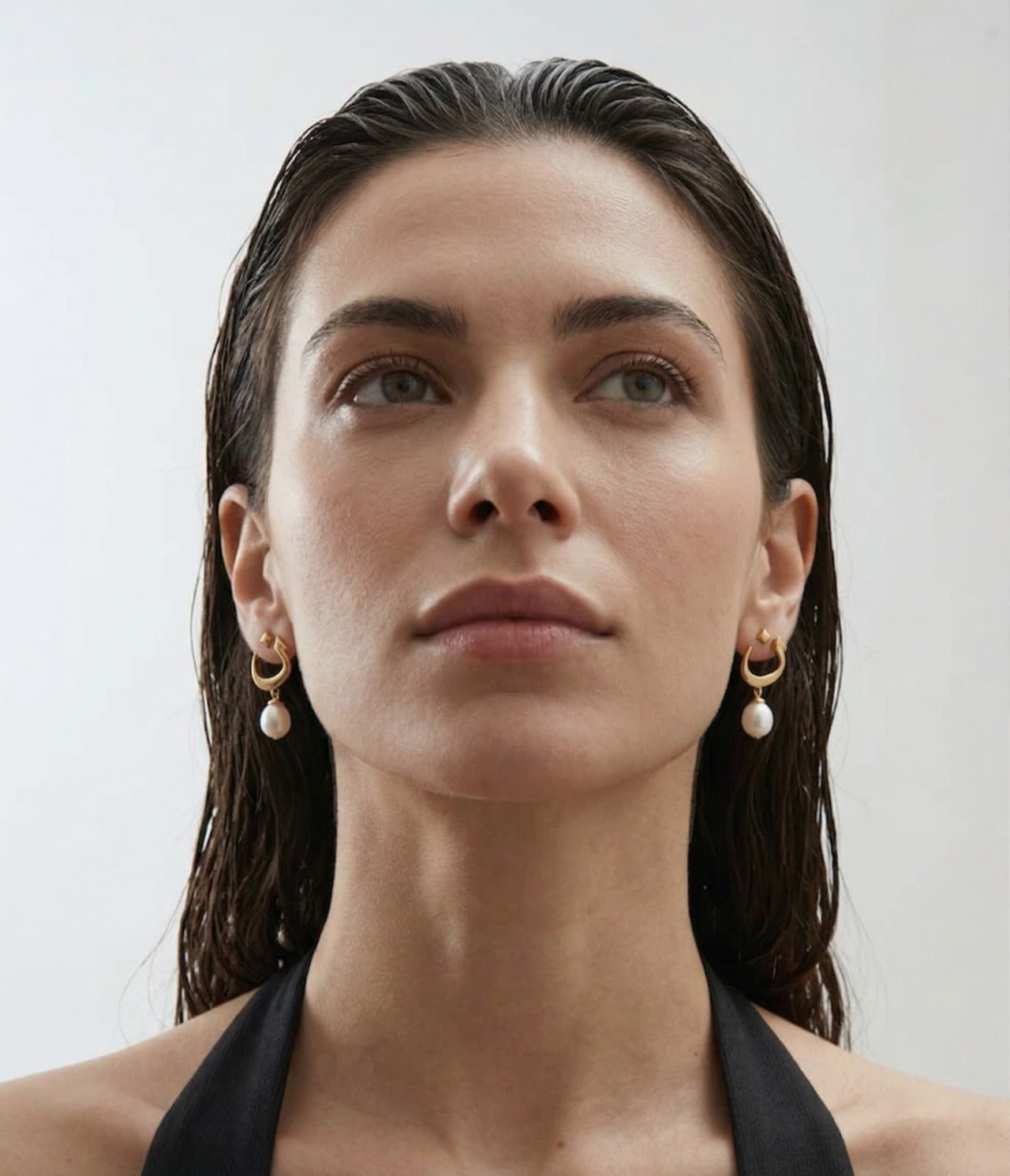 Calligraphed Initial Earrings