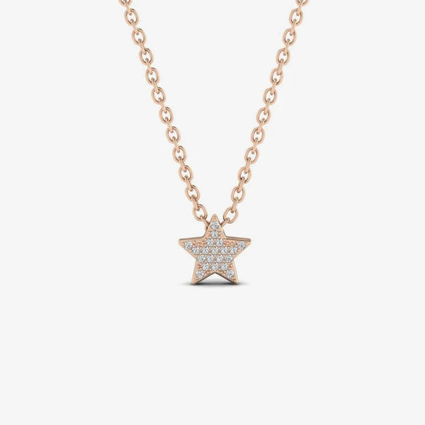 Diamond Mini Star Necklace - Grace
