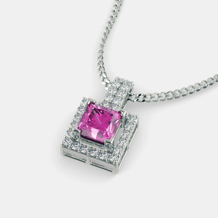 SQUARE SERENA NECKLACE - 925 SILVER - Grace