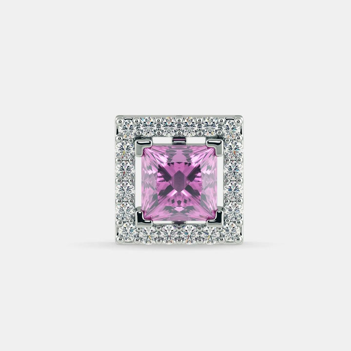 SERENA PINK SAPPHIRE STUDS - 925 SILVER - Grace