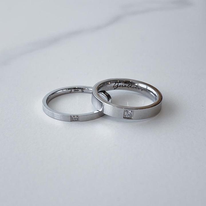 PERSONALIZED COUPLE BANDS - 925 SILVER - Grace
