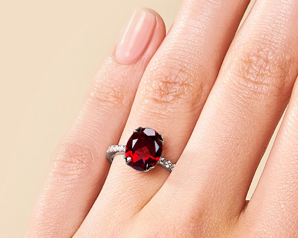 Ruby and hot sale garnet ring