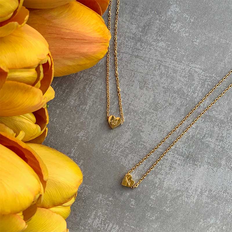ALLAH الله - HEART NECKLACE - Grace