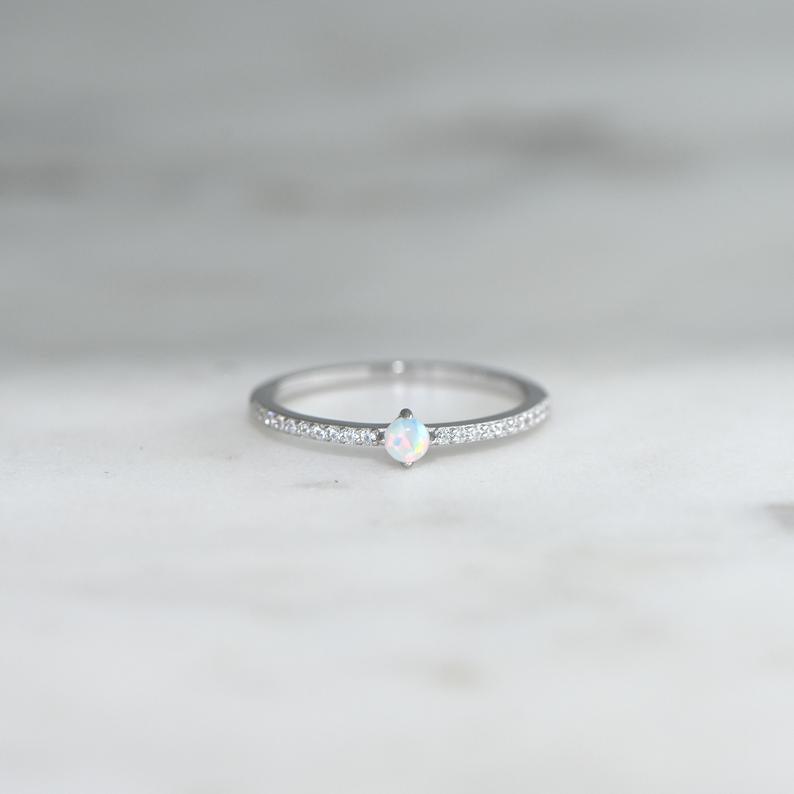 MINIMALIST OPAL RING - Grace