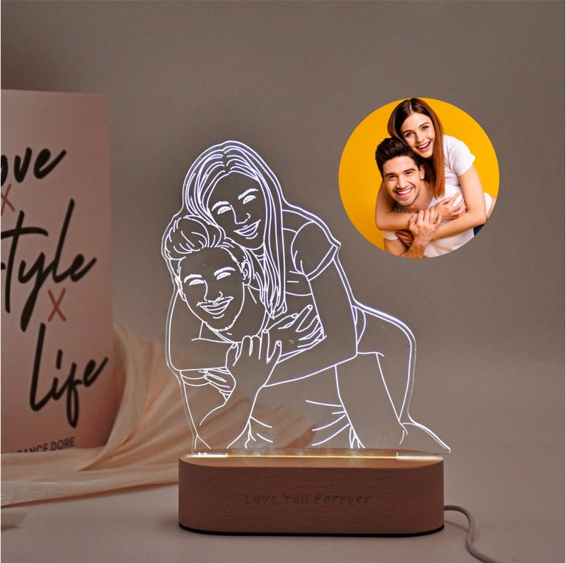 PERSONALIZED 3D PHOTO LAMP - Grace