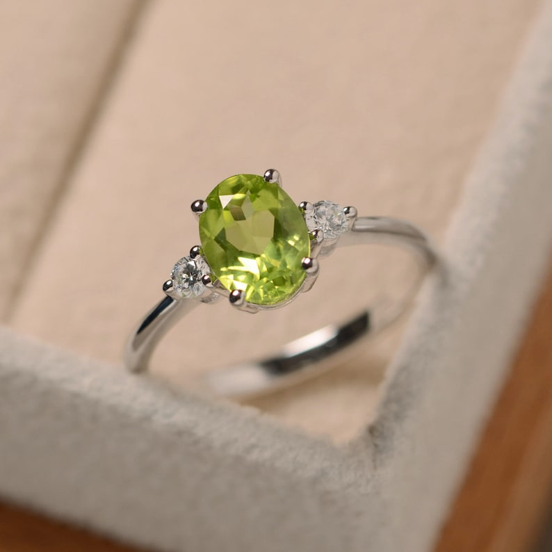 Oval Peridot Ring - Grace