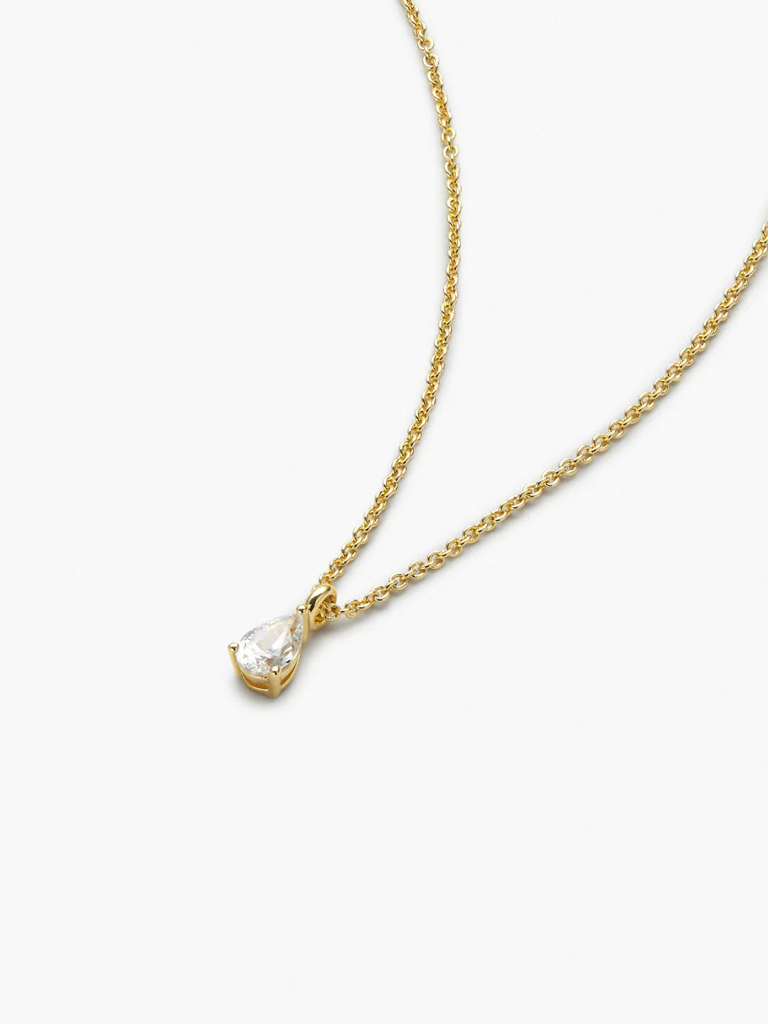 Pear Solitaire Necklace - Grace