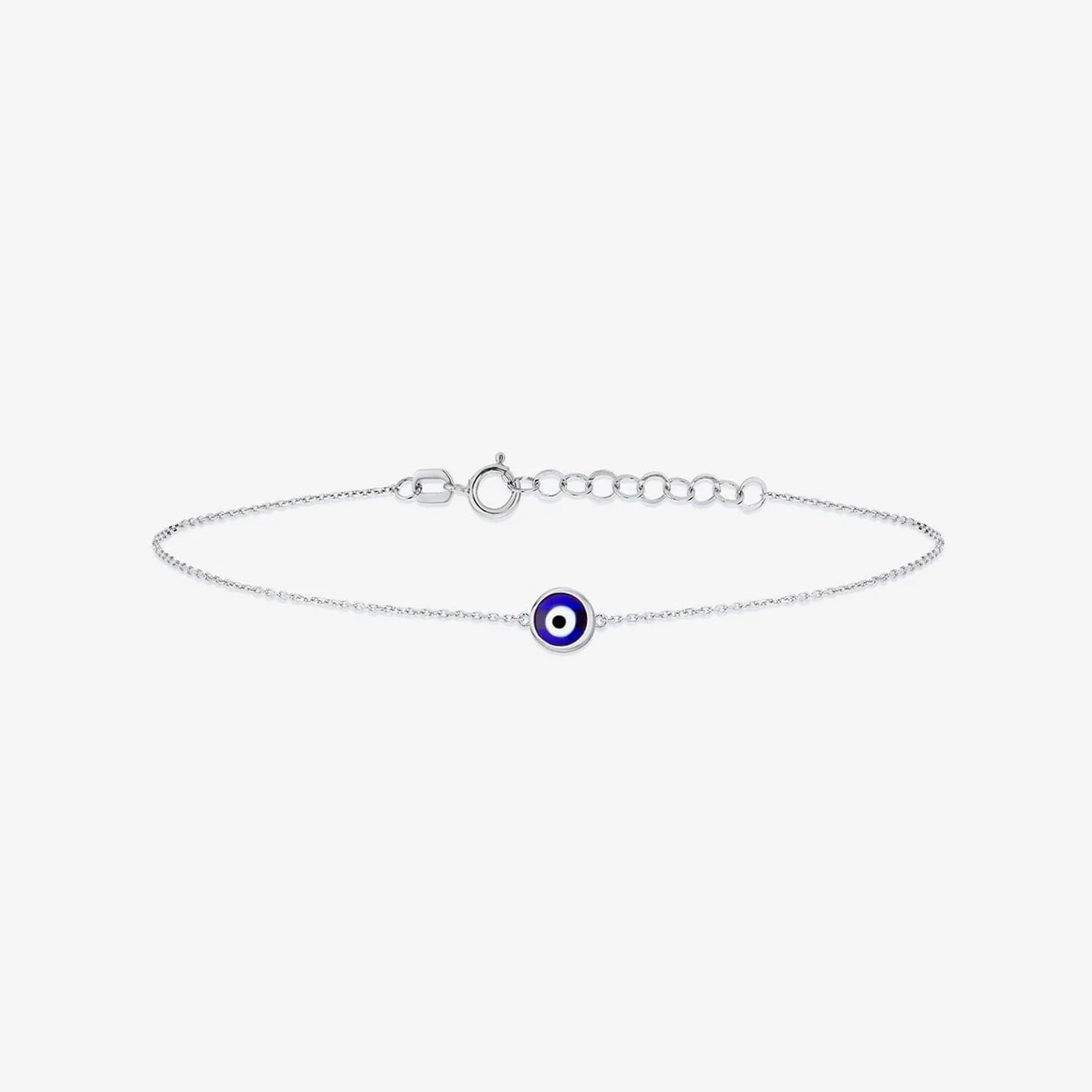 Minimal Evil Eye Bracelet - Grace