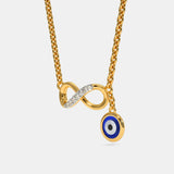 Evil eye infinity necklace