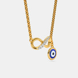 Evil eye infinity necklace