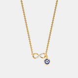 Evil eye infinity necklace