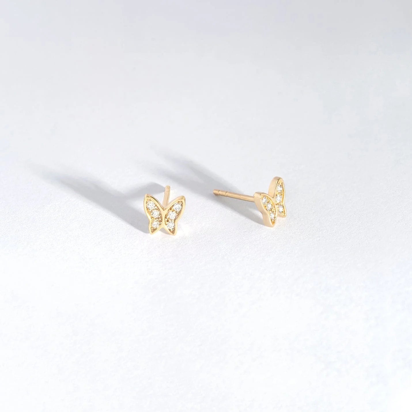 Diamond Butterfly Earrings - Grace