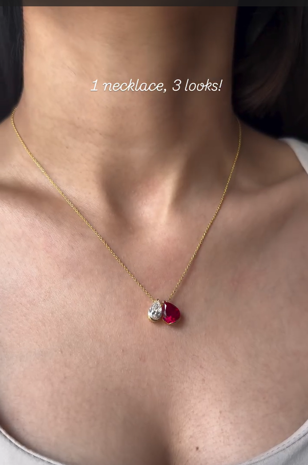 Dual Essence Pendant (Birthstone)