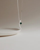 Initial Arabic With Birthstone - Grace