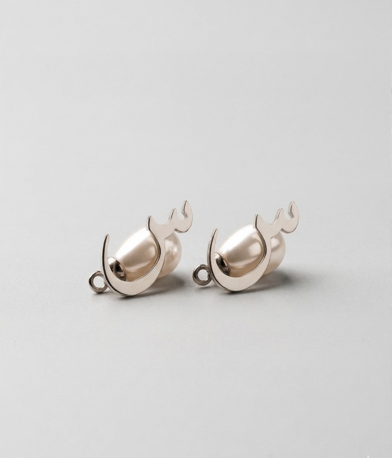 Calligraphed Initial Earrings