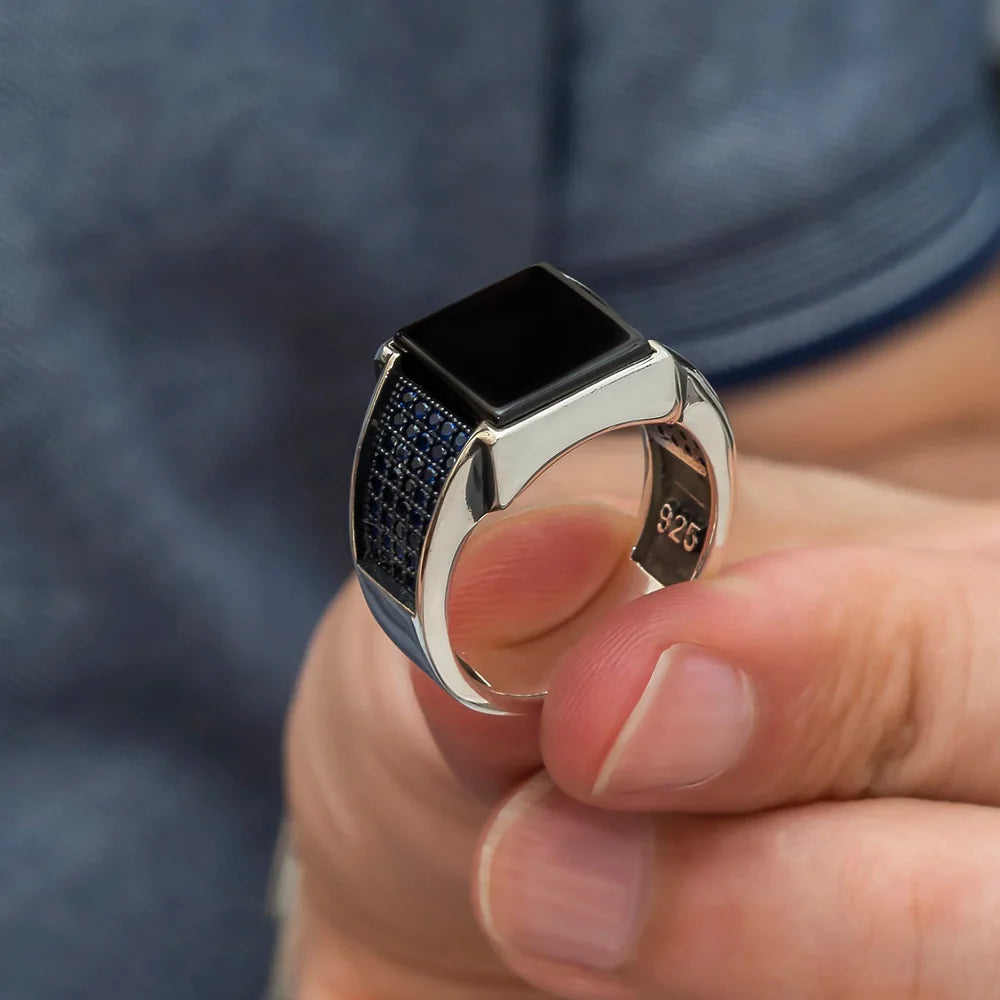 Timeless Black Square Onyx