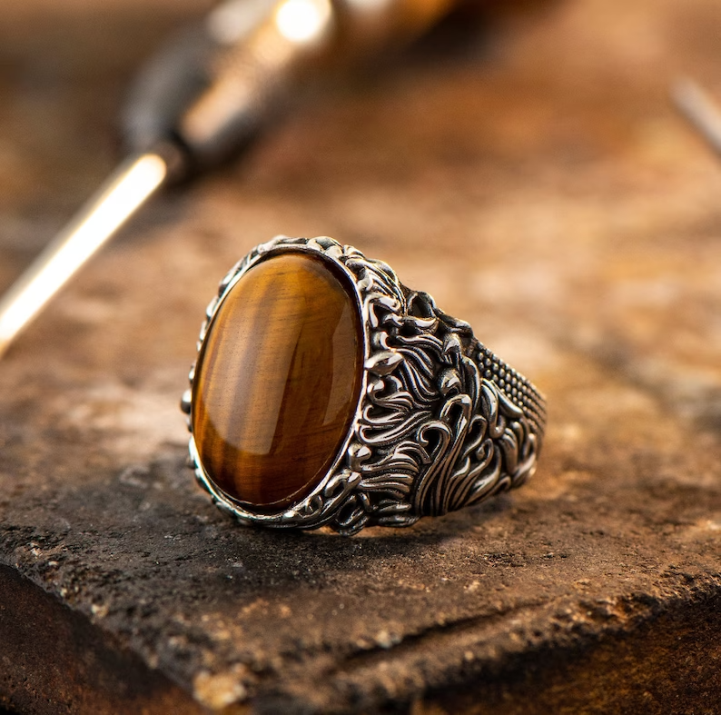 Classic Aqeeq Turkish-925 Silver Ring | New Arrival – Grace