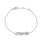 Diamond Date-Number/Name Bracelet - Grace