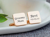 Solid Personalized Cufflinks - Grace