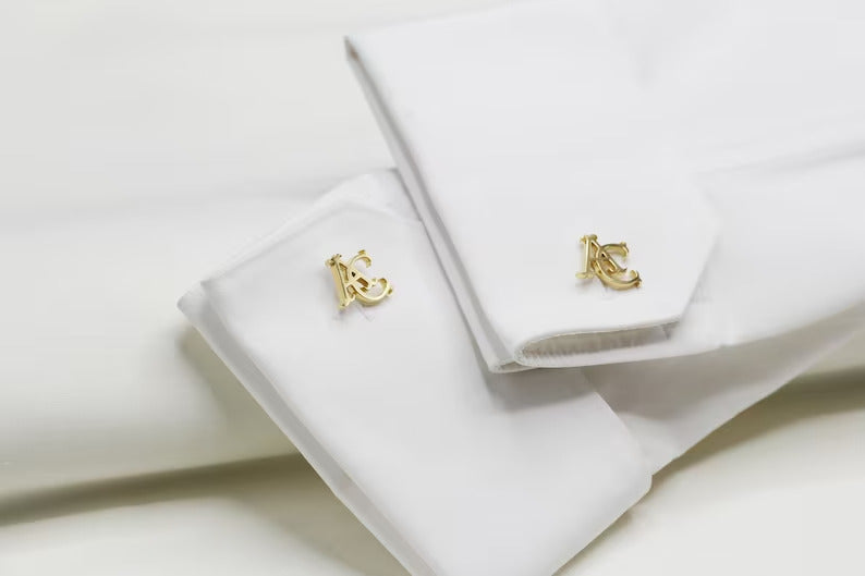 Personalized Initial Cufflinks - Grace