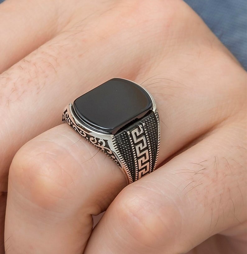 Turkish Greek Pattern Ring-925 - Grace