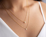 Initial Diamond Layer Necklace