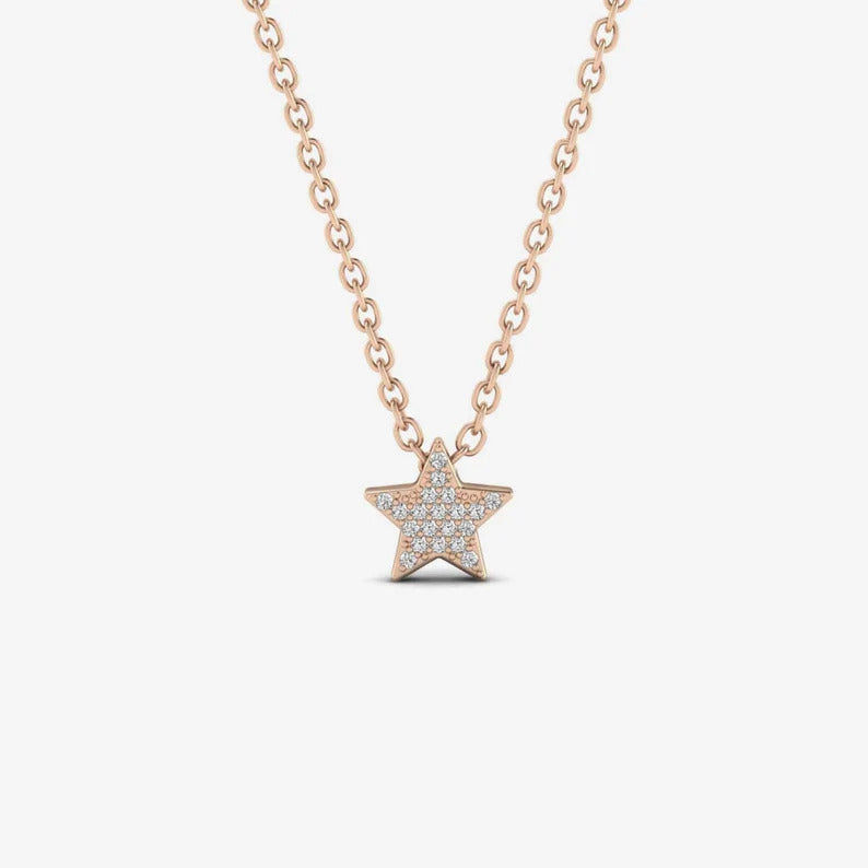 Diamond Mini Star Necklace - Grace
