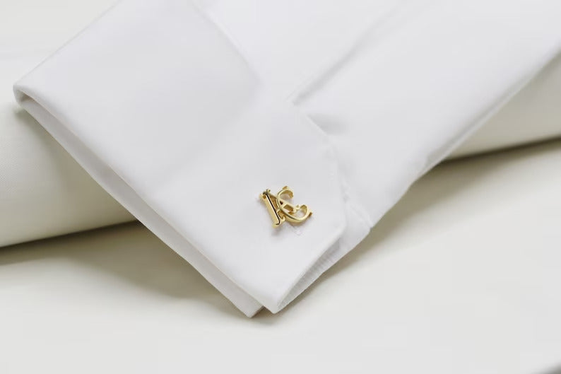 Personalized Initial Cufflinks - Grace