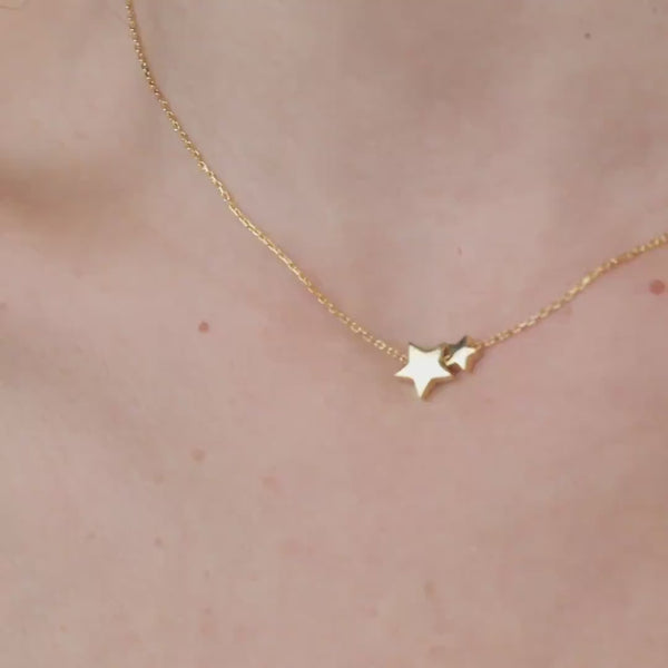 Duo Star Necklace