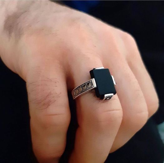 Falcon Onyx Ring- Turkish - Grace