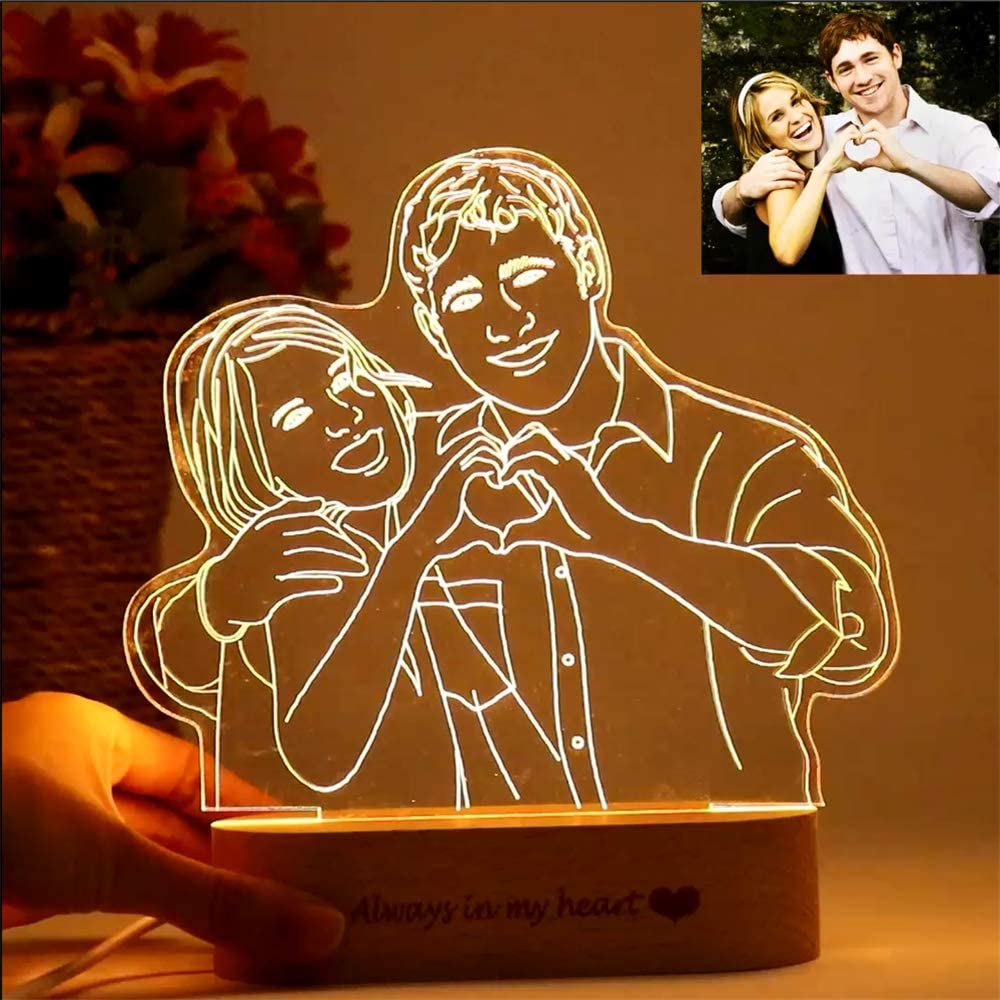 PERSONALIZED 3D PHOTO LAMP - Grace