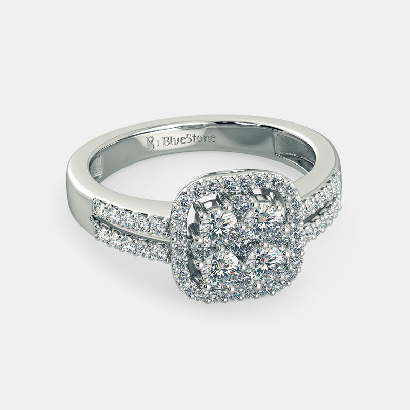 Mia by Tanishq Starstruck Elegance 14KT Diamond Finger Ring 17.25 :  Amazon.in: Jewellery