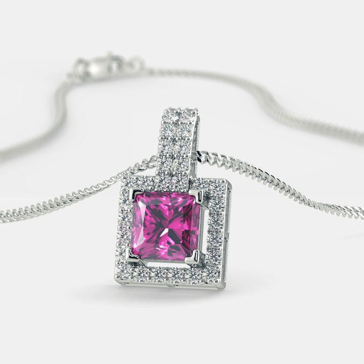 SQUARE SERENA NECKLACE - 925 SILVER - Grace