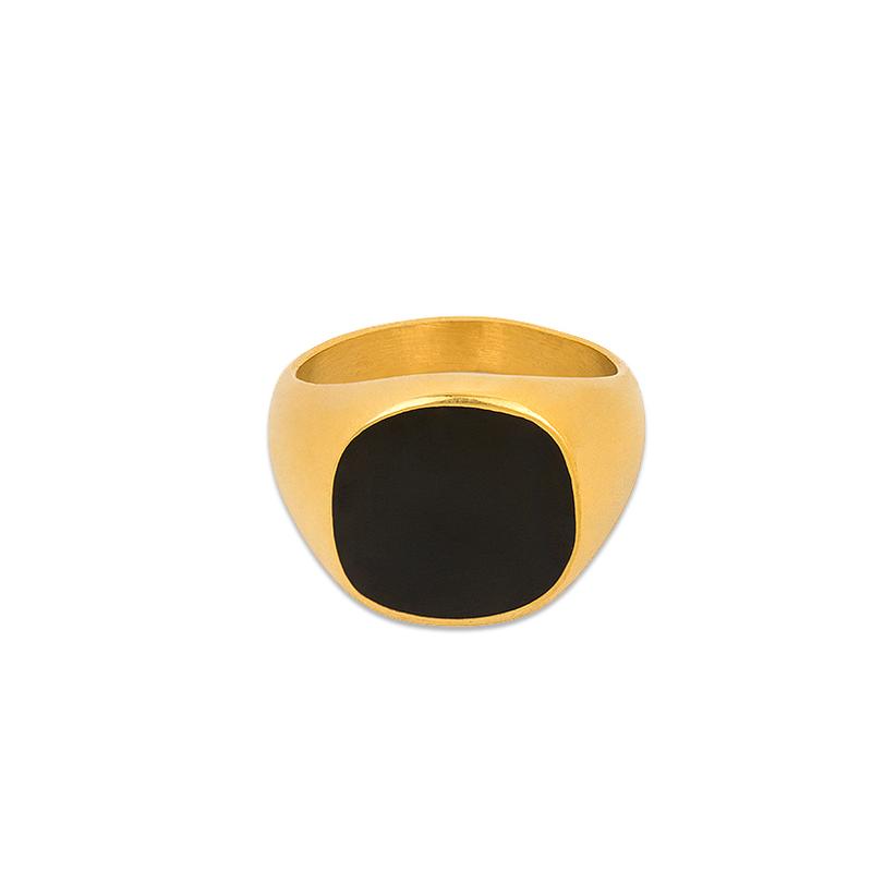 ROUND ONYX RING - Grace