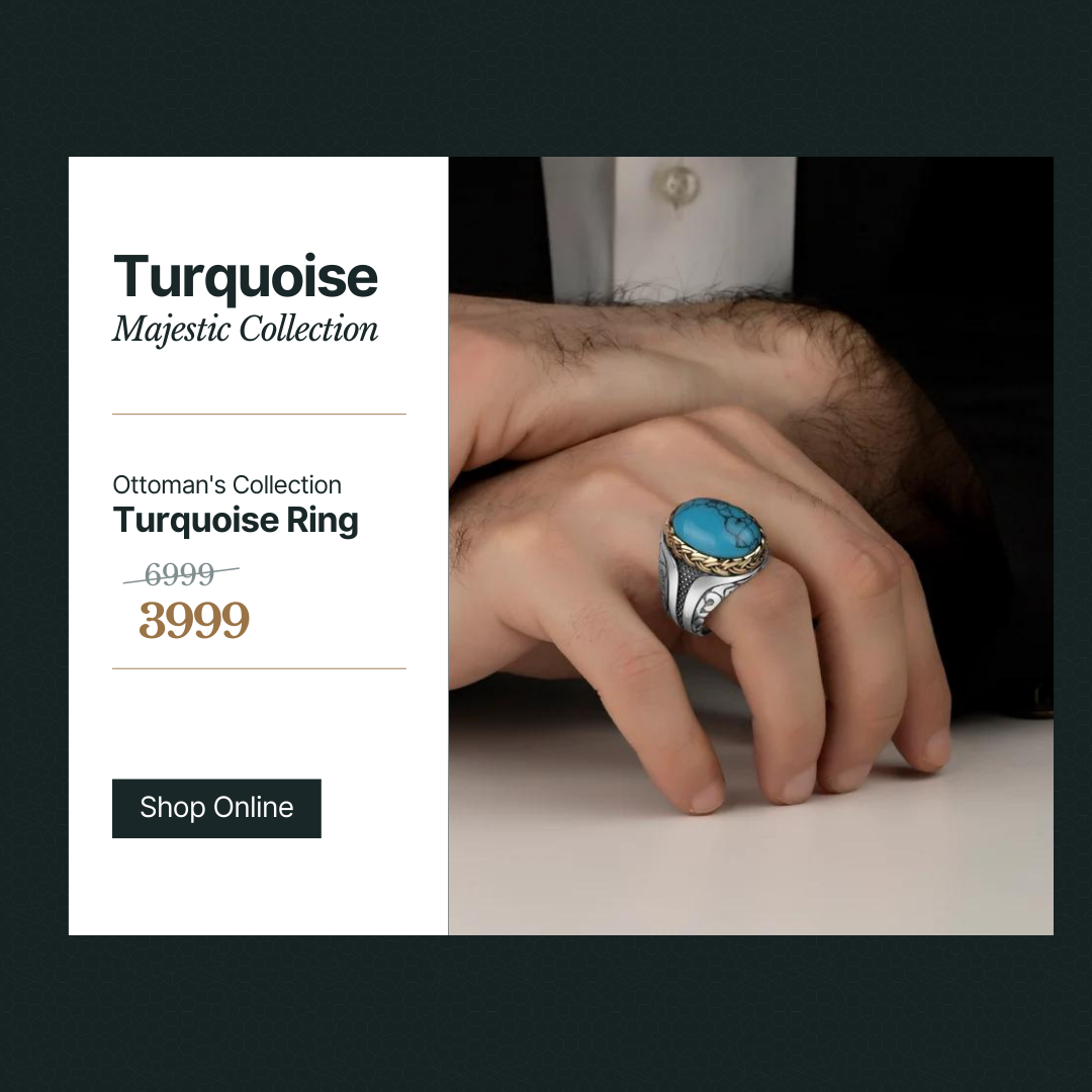 TURQUOISE TURKISH RING - Grace