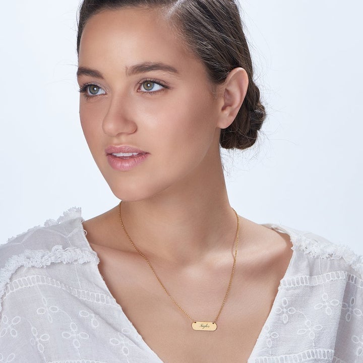 ROUNDED PLATE NECKLACE - Grace