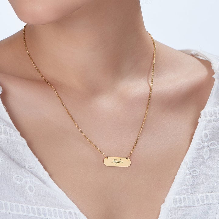 ROUNDED PLATE NECKLACE - Grace
