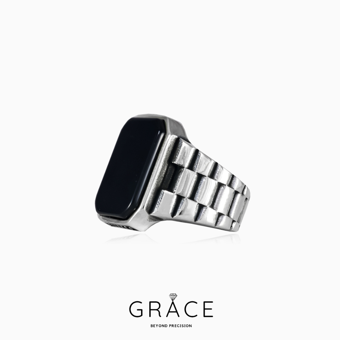 Onyx Oyster Strap-925 SILVER - Grace