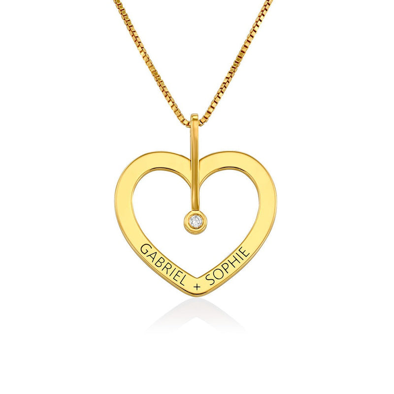 PERSONLIZED LOVE NECKLACE WITH DIAMOND - Grace