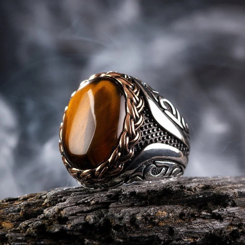 TIGER EYE TURKISH RING - Grace