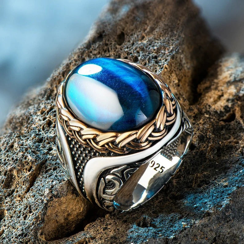 BLUE OCEAN TURKISH RING - Grace