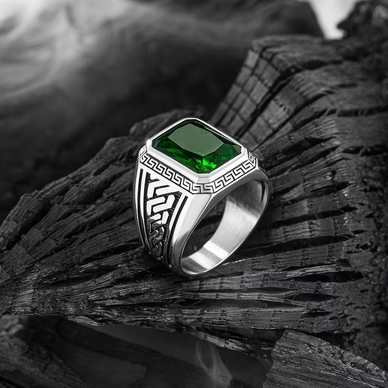 Ancient Greek Mythology - Green Turkish Ring - Grace